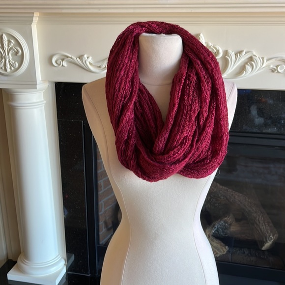 Apt 9 Cozy Scarf Comfy Infinity Acrylic Winter Cranberry Vampsterdam - Picture 2 of 8